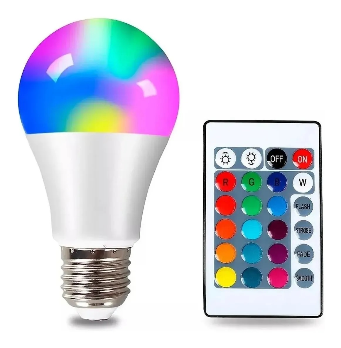 lâmpada colorida