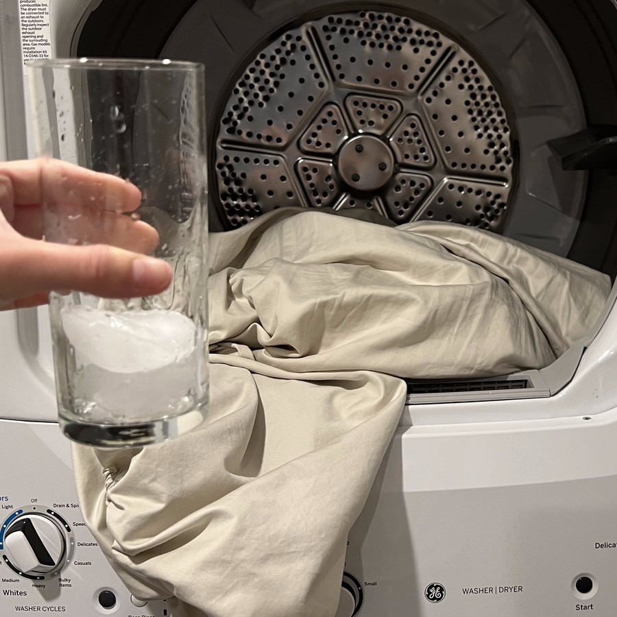 unwrinkle clothes in dryer