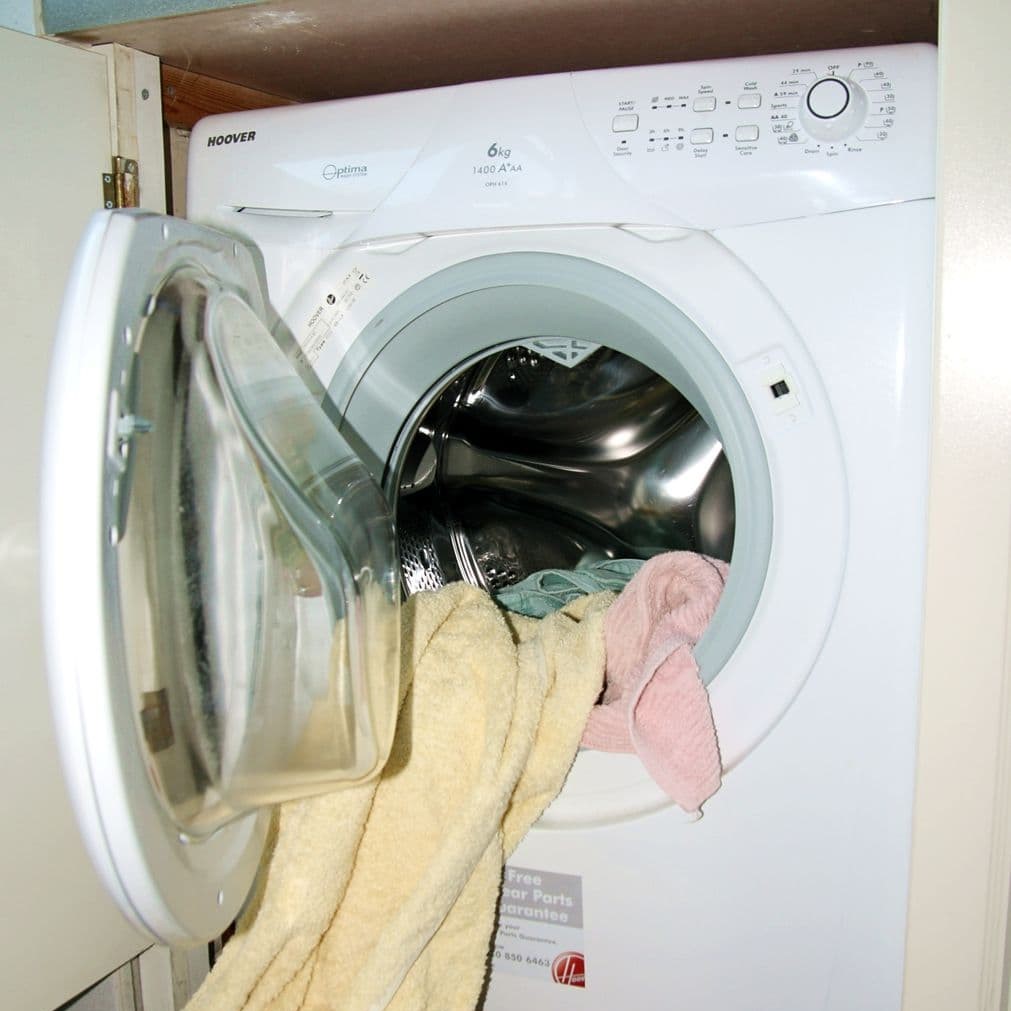 dry clothes in the dryer